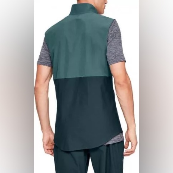 Under Armour Vanish Hybrid Fitted Black/Blue full Zip - Picture 6 of 10